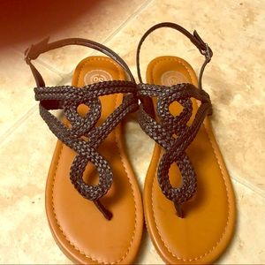 OS Black strap sandals